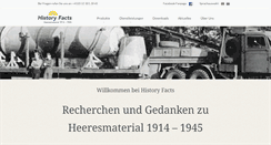 Desktop Screenshot of historyfacts.biz